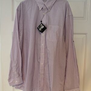 Classic Purple Striped Men's Shirt